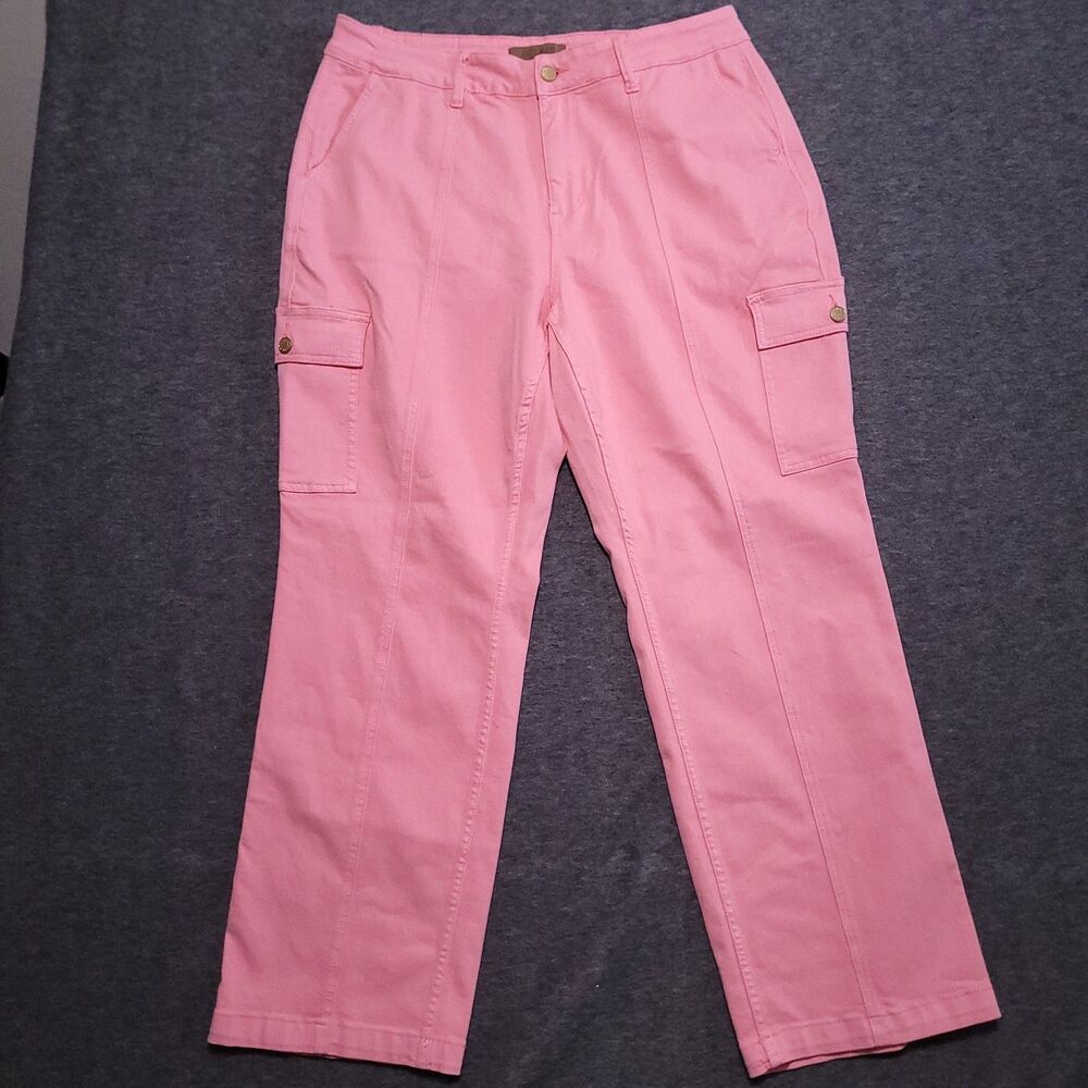 Judy Blue size 20W jegging jeans cargo stretch zip pockets button